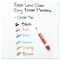 EXPO Broad Chisel Tip Low-Odor Dry Erase Marker and Organizer Kit - Assorted Colors (6/Set)